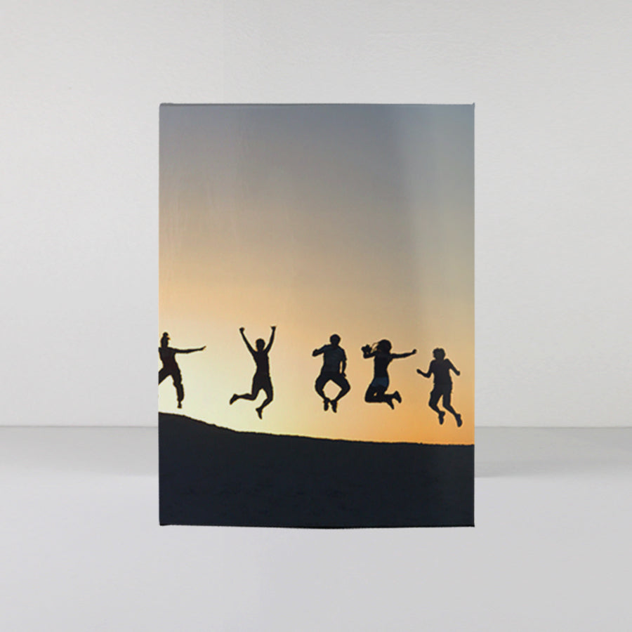 A5 portrait softcover personalised photo book printed in the UK using FSC-certified paper