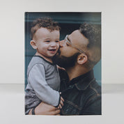 A4 portrait hardcover personalised photo book printed in the UK using FSC-certified paper
