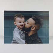 A4 landscape softcover personalised photo book printed in the UK using FSC-certified paper