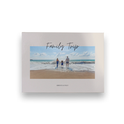 A5 landscape softcover personalised photo book printed in the UK using FSC-certified paper
