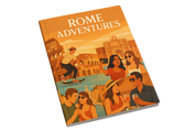 create a5 softcover photo book of a holiday in rome. Cool people doing cool stuff in rome show the book closed